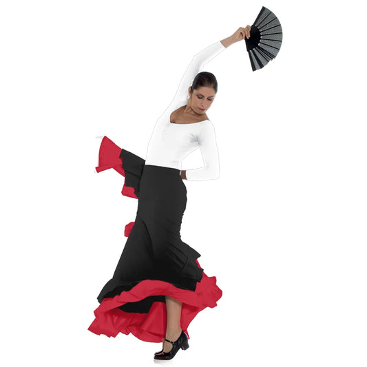 Gonna flamenco doppio volant FL2022